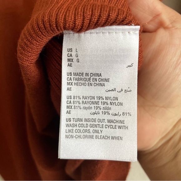 JM Collection woman’s Terracotta Sweater L Fall weather old money sophisticated - Picture 4 of 6